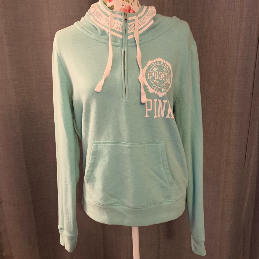 Victoria Secret Pink Half Zip Hoodie